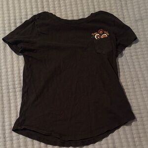 Old Navy Black Short Sleeve Logo Tee